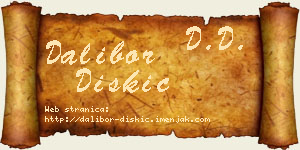 Dalibor Diskić vizit kartica